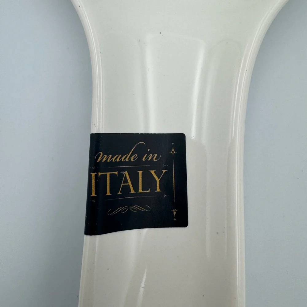 Ceramica Cuore Italian Ceramic Spoon Rest Floral Hand Painted‎ Made in Italy